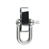 Hebilla de Herradura de Acero Inoxidable 304 Ajuste de Cuatro Agujeros Pulsera de Paracord DIY Hebilla de Seguridad Pulida Resistente al Desgaste Pulsera