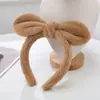 Faixa de Cabelo com Orelhas de Coelho de Pelúcia para Mulheres, Faixa para Lavar o Rosto, Presilha de Cabelo, Acessório de Cabeça, Acessório de Cabelo Fofo e Divertido, Coroa Alta Antiderrapante