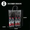 Fábrica de bolsos de mano transparentes de PVC suministro directo regalo regalo regalo regalo empaque para té de leche bolsa de mano de plástico impermeable