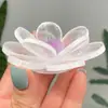 Cristal Natural Flor de Ametista Marroquina Artesanato Enfeites Decorações de Mesa para Casa e Escritório Atacado