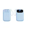 Power Bank Certificado Internacionalmente con Carga Súper Rápida, Gran Capacidad de 20,000 mAh, Compacto y Portátil, Viene con Cable Incorporado