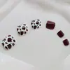 Nova Manicure de Unha do Pé de 24 Peças Transfronteiriça, Estilo Clássico Sexy de Alta Qualidade, Unha Usável com Estampa de Leopardo da Moda Venda por Atacado