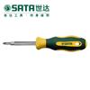 Juego de Destornillador de Matraca Multifuncional Sata 6 en 1 09347