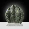 Jaqueta de voo masculina jaqueta de trabalho, vestuário de trabalho estilo americano, gola bomber, jaqueta leve para primavera e outono