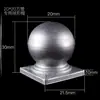 Cabeça de bola de ferro forjado Tampa de tubo Tampa de tubo Guarda-corpo de aço zincado Tampa de tubo quadrado Tampa de cobertura Acessórios de bola redonda Cabeça de coluna decorativa Corrimão de ferro forjado