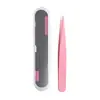 [En Stock] Pinzas para Cejas de Acero Inoxidable Pinza para Cejas de Alta Calidad Pinzas de Precisión Herramientas de Belleza Pinzas para Pestañas 96 Pinzas