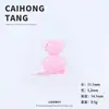Desenho Animado Estéreo DIY Pequenos Enfeites Mini Brinquedos Brinquedos de Urso Novo Mais Vendido Desenho Animado Pequena Cebola Urso Rosa Galvanoplastia