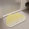 Felpudo para puerta de baño tejido de lino color crema, resistente a la suciedad, absorbente de agua, alfombrilla antideslizante, alfombrilla de baño, disponible para entrega