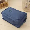 Caixa de Sapatos à Prova d'Água e Poeira Bolsa de Sapatos de Viagem Roupa Íntima Cosméticos Bolsa de Armazenamento Lavável 8 Cores Bolsa de Sapatos Dobrável
