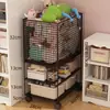 Estante de Armazenamento de Brinquedos para Bebês e Crianças de Chão Removível Estante de Armazenamento Doméstico Estante de Brinquedos Simples Classificação e Organização Armazenamento