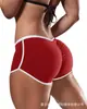 Night Charm Nuevo Verano Estilo Europeo y Americano Talla Grande para Mujer Sexy Color Sólido Cintura Baja Deportivos Ajustados Shorts que Levantan los Glúteos