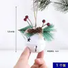 Decoração de Natal Estilo Amazon Transfronteiriça Sino Trombeta Dupla Sino de Metal Pingente Janela Árvore de Natal Decorações