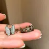 Anillo de flor de mariposa para mujer, estilo retro, personalizado, diseño de nicho, anillo de dedo con sentido avanzado, otoño e invierno, anillo de gran valor y belleza.