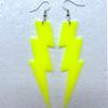 Aretes Largos Elegantes Europeos y Americanos de Rayo para Mujer Moda Halloween Personalidad Combinables Aretes de Moda de Celebridad de Internet para Mujer