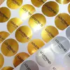 Etiquetas Redondas para Mascotas Plata Cepillada Autoadhesivas Pegatinas Personalizadas Forma de Plata Mate para Productos Electrónicos Lotes Pequeños