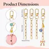 Kit de Fabricación DIY de Llaveros de 50 Piezas con Clip Metálico con Anilla para Llave, Broche de Resorte Giratorio, Broche de Langosta y Cadena de Extensión