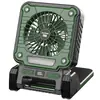 Ventilador Solar Portátil para Exteriores Luz de Camping Carga USB Ventilador de Iluminación Plegable Portátil de Larga Duración Luz