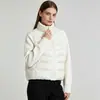 Chaqueta de plumón para mujer Otoño/Invierno 2026, 90% plumón de pato, Patchwork de punto, Abrigo cálido, Estilo casual simple y deportivo