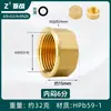 Conector de Cobre de 4 Puntos con Rosca Externa Hexagonal, Tapón Antiexplosión, Tapa de Enchufe de 6 Puntas, Tapón Ciego de Rosca Interna de 1 pulgada, Tapón de Tubería, Tapa de Tapón para Tubería de Agua