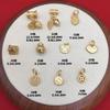 Método antigo areia ouro duas flores sino pingente diy feito à mão pingente pulseira com contas acessórios materiais