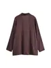 Traje Retro Francés de Color Melard con Efecto Arrugado y Caída, Ropa para Mujer de Comercio Exterior Transfronterizo, Novedad Primavera/Verano 2026