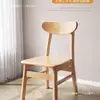 Sillón Moderno de Madera Maciza Silla Mariposa Nórdica Silla de Comedor Simple de Madera Maciza Silla de Comedor de Madera de Caucho para el Hogar Taburete Metal