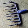 El Fabricante Suministra Rastrillo de Nueve Dientes, Herramienta Pequeña para Mantenimiento Ferroviario, Rastrillo Portátil de Grava Ferroviaria, Rastrillo Plano