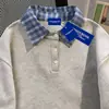 Camiseta de Manga Corta Falsa de Dos Piezas, Tendencia de Nicho con Cuello Polo, 100% Algodón Puro para Hombres y Mujeres, Top Sencillo y Holgado de Verano para Parejas
