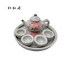 Juego de Té de Cerámica para Niños, Juguetes de Regalo para Niños, Adornos Mini Juego de Té, Juguetes de Casa de Juego para Niños