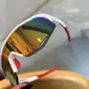 Gafas de sol de alta gama, de aspecto premium, con montura grande, a la moda y coloridas, estilo deportivo para exteriores, a prueba de viento y anti-UV, para montañismo y ciclismo
