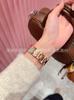 Em estoque para Pulseira Apple Watch S9 Princesa Por Favor, Fique Rico Pulseira de Metal iwatch10 Banda Representativa