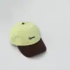 Gorra de Béisbol Bordada con Bloques de Color para Niños, Gorra Visera Suave para Niños y Niñas, Sombrero Transpirable Casual Versátil de Primavera y Verano