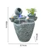 Gran Tanque de Agua para Piscicultura de Método Antiguo Rural Adornos de Agua Corriente Fuente de Paisaje de Agua en Circulación Decoración de Patio Exterior Balcón