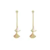Pendientes de Borla en Forma de Abanico con Diamantes Completos, Pendientes Personalizados Estilo Coreano, Pendientes Elegantes y Sofisticados para Sociales, Pendientes Largos Exquisitos de Nicho