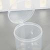 Venta al por mayor de fábrica Caja de plástico PP transparente Caja vacía Caja de maquillaje Caja de embalaje para esponjas de maquillaje Caja de almacenamiento para joyas y collares