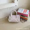 Bolso Boston de Lunares Lindo Japonés Coreano Bolso de Mano para Mujer Transfronterizo Nuevo Estilo Nicho Exquisito Versátil Bandolera Cruzada Bolso Almohada