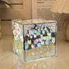 Cubo Mágico Tulipa Flor Marinha Noturna Feita à Mão Presente de Aniversário de Luxo para Meninas Fazer Presente DIY Beleza