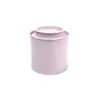 Latas de metal grandes empilháveis para grãos de café, chá, nozes, lanches e pequenas tangerinas verdes, disponíveis em estoque