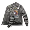 Nueva Chaqueta de Piloto Ma1 de la Fuerza Aérea para Primavera y Otoño para Hombre con Bordado Pesado Chaqueta de Béisbol Talla Grande Chaqueta de Trabajo