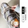 Pantalones de Pana a Cuadros Color Café para Mujer 2026 Nuevo Otoño Invierno Engrosados Rectos Holgados Casual Perezosos de Lana Pierna Ancha