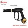 Bico Pato Ajustável em Forma de Leque Pistola de Água para Lavagem de Carros de Alta Pressão Pistola Curta Pistola Média-Longa Pistola de Conexão Rápida para Lavadora de Carros