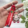 Llavero Colgante Navideño Muñeco Pequeño Tridimensional Cruzando la Frontera Papá Noel Muñeco de Nieve Colgante Regalo Festivo Exquisito