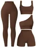 Roupa de Yoga Feminina Transfronteiriça Europeia e Americana Conjunto Regata Sem Costura Alta Elasticidade Leggings de Ginástica Respirável Absorvente de Suor Calças de Fitness