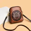 2026 Nova Carteira de Comércio Exterior Transfronteiriço, Bolsa Pequena Transversal de Ombro da Moda Personalizada, Bolsa Estilosa Vintage com Relevo para Celular