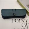 Estojo para Óculos de Sol Portátil Estojo de PVC para Óculos Capa Protetora para Óculos de Sol Bolsa Macia para Óculos Caixa Espelhada Plana da Moda Personalização