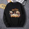 Sudadera para hombre, primavera y otoño, cuello redondo fino, marca de moda, top 2023, nueva chaqueta informal americana de manga larga para hombre
