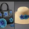 Accesorios de Flores, Ramillete Tridimensional de Pedrería, Piezas de Material para Manualidades, Decoraciones para Ropa y Sombreros, Accesorios para la Superficie de Zapatos, Parches de Tela con Pedrería