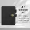 Caderno A5 Padrão Vitral, Personalizável com Logo, Capa de Couro Grosso Macio, Caderno de Anotações para Reuniões, Capa de Empresa
