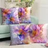Funda de Almohada con Gradiente Morado-Rosa Floral Más Vendida de Primavera de Temu para Oficina, Dormitorio, Sofá, Funda de Almohada Personalizada al por Mayor
