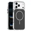 Funda Transparente Original de Color Magnética para Teléfono Móvil Iphone17 Apple 15Promax Nueva Creativa 16 Cubierta Protectora